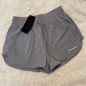 NWT Alphalete Active Shorts - Silver